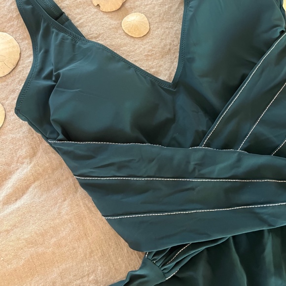 Profile by gottex NWT one piece swimsuit size 8 color teal - Picture 10 of 12